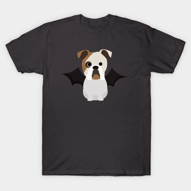 English Bulldog Halloween Fancy Dress Costume T-Shirt by DoggyStyles